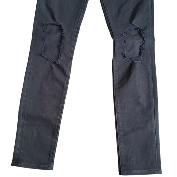 Aritzia Levi’s 721 High Rise Skinny Jeans Ripped Knees 29 - Picture 6 of 16